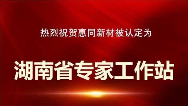 喜訊丨我司被認定為2024年湖南省專家工作站